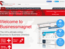 Tablet Screenshot of businessmagnet.co.uk